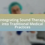 Integrating Sound Therapy into Traditional Medical Practices